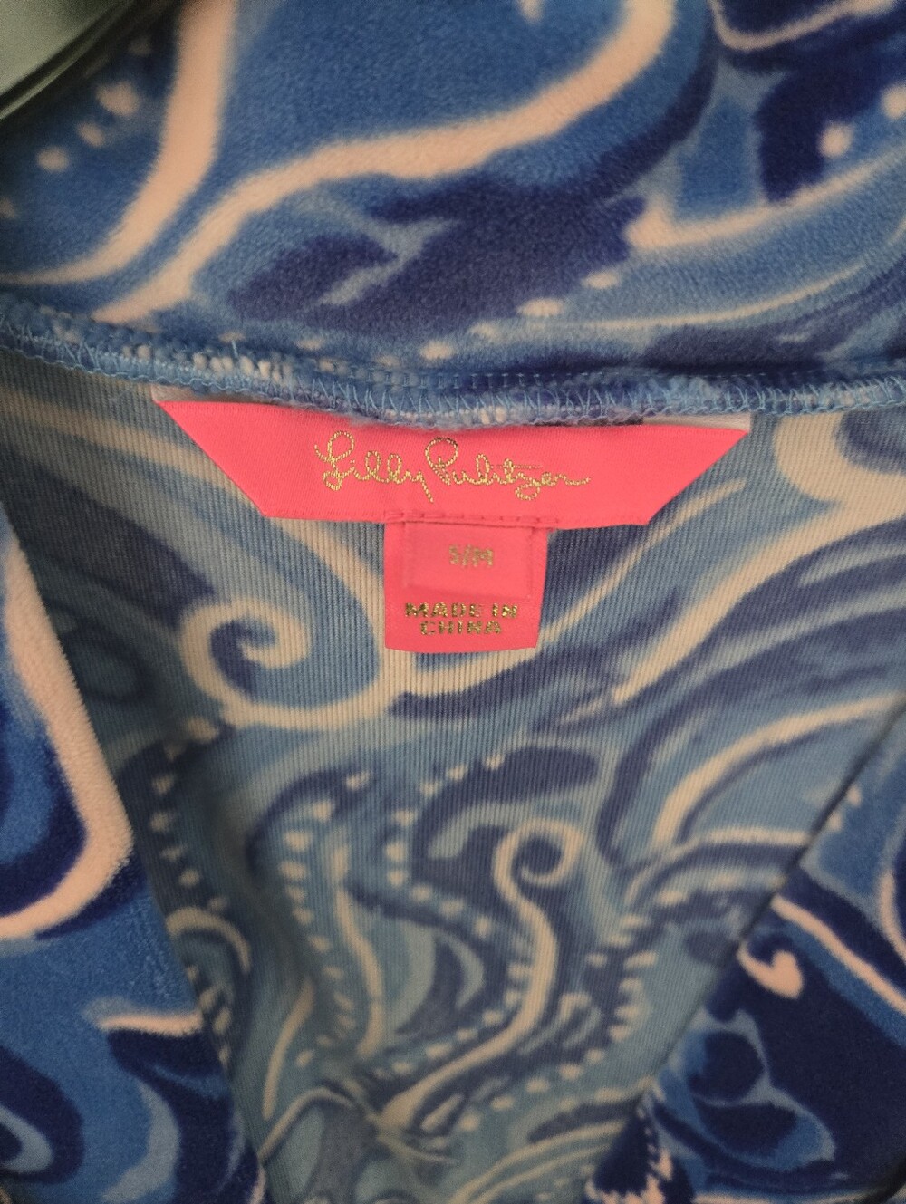 Lilly Pulitzer Blue / Pink Robe - Picture 2 of 6
